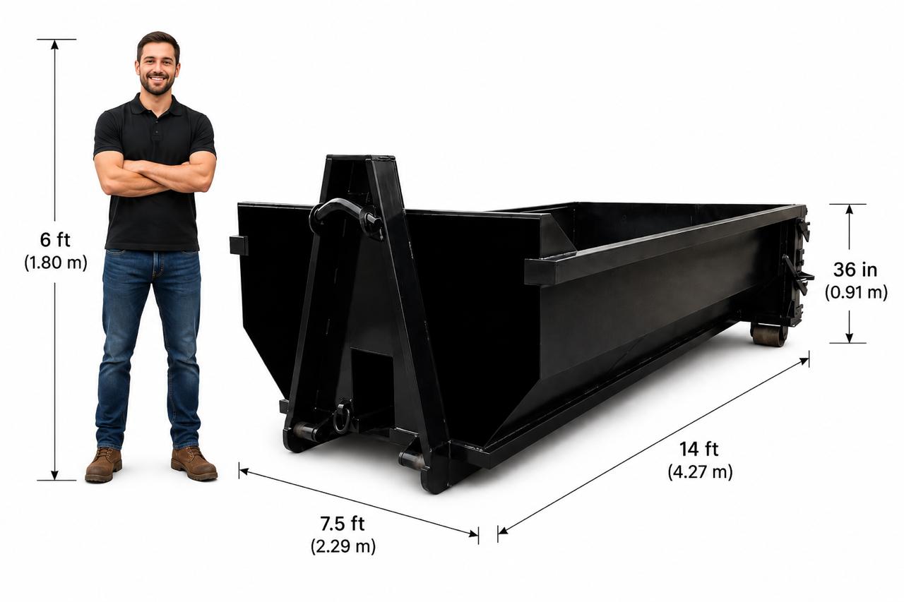 10 yard dumpster dimensions
